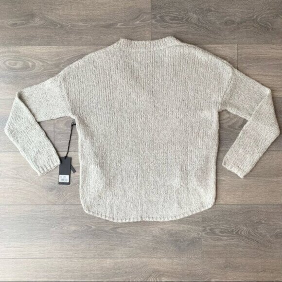 FREE PEOPLE One Teaspoon Saints & Roses Sweater Chunky Knit Lace Up V-neck XXS - Picture 15 of 16